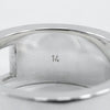 Secondhand Gucci Logo Band Ring Sterling