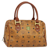MCM Visetos Handbag Canvas and Leather