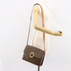 Secondhand Celine Vintage Macadam Circle Logo Shoulder Bag Canvas and
