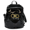 Salvatore Ferragamo Gancini Backpack Patent Leather
