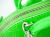 Balenciaga Logo Ville Bag Crocodile Embossed Leather