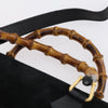 Gucci Vintage Bamboo Handle Bag Suede