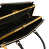 Prada Lux Double Zip Frame Tote Saffiano Leather