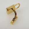 Secondhand Louis Vuitton Padlock and Key Logo Cufflinks