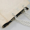 Chanel Vintage CC Chain Tote Quilted Straw