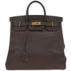 Hermes HAC Birkin Bag Brown Togo with Gold Hardware