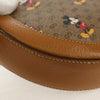 Gucci Disney Mickey Mouse Round Shoulder Bag Printed Mini GG Coated Canvas