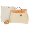 Secondhand Hermes Herbag Zip Leather and Toile