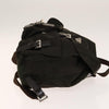 Prada Double Pocket Drawstring Backpack Nylon with Studded Detail