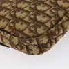 Christian Dior Vintage CD Flap Shoulder Bag Canvas
