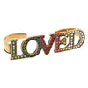 Gucci Loved Palm Cuff Ring Crystal Embellished Metal