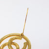 Secondhand Chanel CC Brooch Gold Metal Jewelry