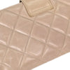 Chanel Coco Pleats Duo Color Chain Clutch Quilted Glazed Calfskin