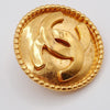 Secondhand Chanel Vintage CC Round Button Clip-On Earrings