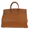 Secondhand Hermes Birkin Handbag Brown Courchevel with Gold Hardware