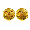 Chanel CC Button Clip-On Earrings Metal