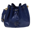 Secondhand Celine Circle logo Blue Leather Bags