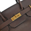 Hermes HAC Birkin Bag Brown Togo with Gold Hardware