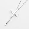 Tiffany & Co. Metro Cross Pendant Necklace 18K White Gold and Diamonds