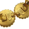 Secondhand Chanel CC Round Stud Earrings Metal and