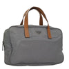 Secondhand Prada Duffle Bag Gray Nylon Bags