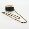 Chanel Round Camellia Coin Purse Leather