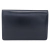 Secondhand Celine Clutch Bag Navy Leather Accessories