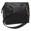 Chanel Vintage Stitched CC Shoulder Bag Caviar