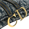 Christian Dior Vintage Double Saddle Bag Diorissimo Canvas