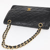 Chanel Vintage Two Tone CC Flap Bag Quilted Lambskin