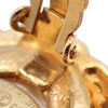 Secondhand Chanel Vintage Round Clip-On Earrings Metal with Faux