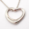 Tiffany & Co. Elsa Peretti Open Heart Pendant Necklace Sterling Silver