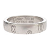 Cartier C de Cartier Happy Birthday Band Ring 18K White Gold