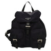 Secondhand Prada Vela Double Front Pocket Backpack Tessuto with Saffiano