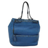 Secondhand Bottega Veneta Belted Zip Chain Tote Intrecciato Nappa with Snakeskin