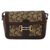 Secondhand Celine Vintage C Sulky Horsebit Shoulder bag Canvas and