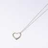 Tiffany & Co. Elsa Peretti Open Heart Pendant Necklace Sterling Silver