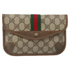 Gucci Ophidia Flap Clutch GG Coated Canvas