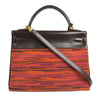 Hermes Kelly Handbag Toile and Leather