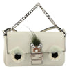 Secondhand Fendi Monster Baguette White Leather Bags