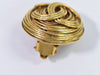 Secondhand Chanel Vintage Round CC Clip-On Earring