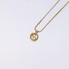 Secondhand Christian Dior CD Round Pendant Necklace