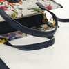 Prada Floral Open Tote Printed Denim