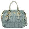 Secondhand Prada Gaufre Convertible Tote Leather and Tessuto