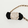 Secondhand Chanel Camellia Bow Flap Card Holder with Chain Quilted