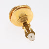 Secondhand Chanel Vintage Round Clip-On Earrings Metal with Faux