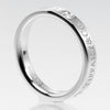 Tiffany & Co. Flat Ring Platinum / 3P Diamond