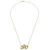 Tiffany & Co. Triple Heart Pendant Necklace 18K Yellow Gold