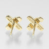 Tiffany & Co. Signature X Clip-On Earrings 18K Yellow Gold
