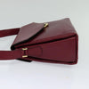 Secondhand Celine Circle logo Burgundy Leather Bags